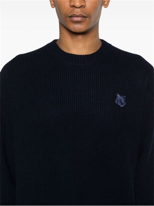 Maglione Bold Fox Head a coste MAISON KITSUNE' | LM00818KT1093P476